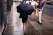New York, Manhattan, a rainy day