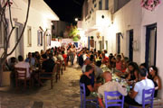 Small Cyclades nightlife moment