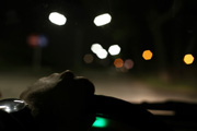 Driving by night Adriatic Coast