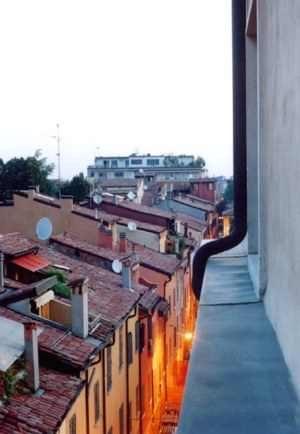 bologna, september 2006, near the house of Giorgio Morandi