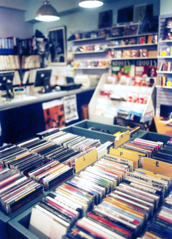 Londra, un negozio di dischi