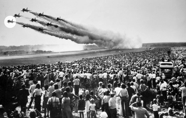 Frecce Tricolori air show anni 70