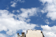 paris sky clouds and roofs