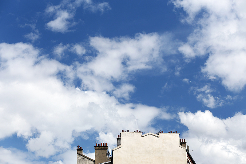 paris photography sky and roofs
