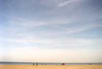 arrivare sulla spiaggia d'inverno