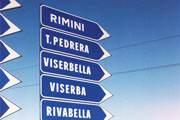Driving to the sea on winter, Rimini
