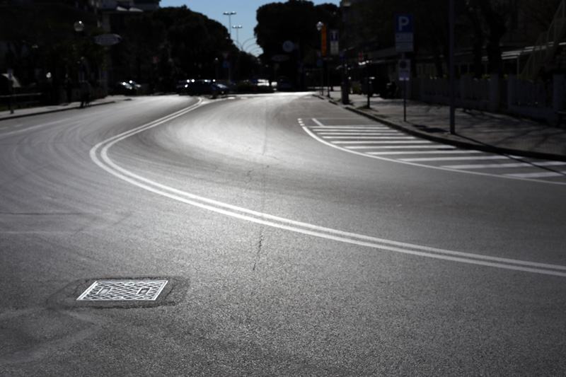 cervia strade deserte