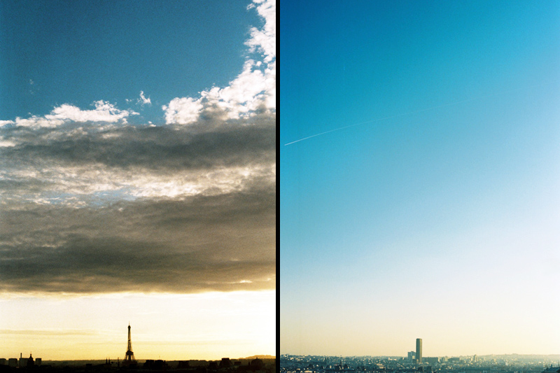 Paris - Tour Eiffel et Tour Montparnasse