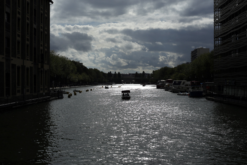 Paris - Bassin de La Villette pendant l't - Canal Ourcq