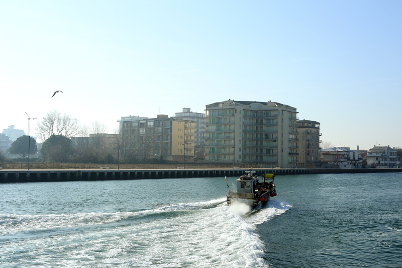 porto corsini fotografie del mare d'inverno