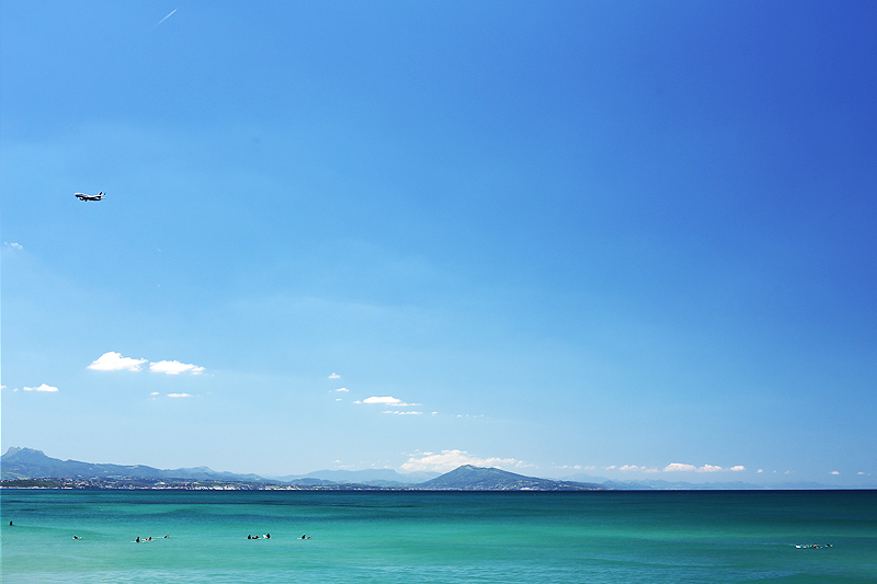 Biarritz, Cte des Basques, plage surf
