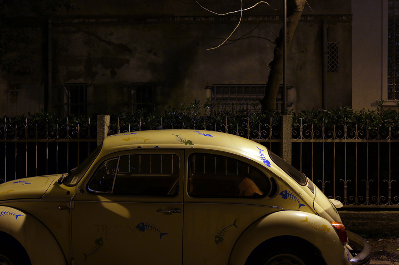 rimini by night - a street