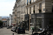 Le strade di Montmartre a Parigi