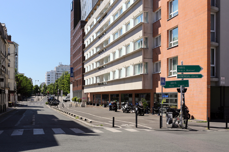 Paris - Porte de Montreuil paysage urbain
