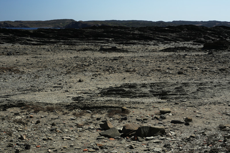 Menorca island wild lunar landscape