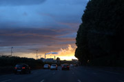 paris highways at sunset small