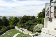 Parigi, vista dal parco di Belleville