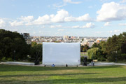 Parigi cinema all'aperto in periferia