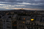 Parigi vista panoramica la sera