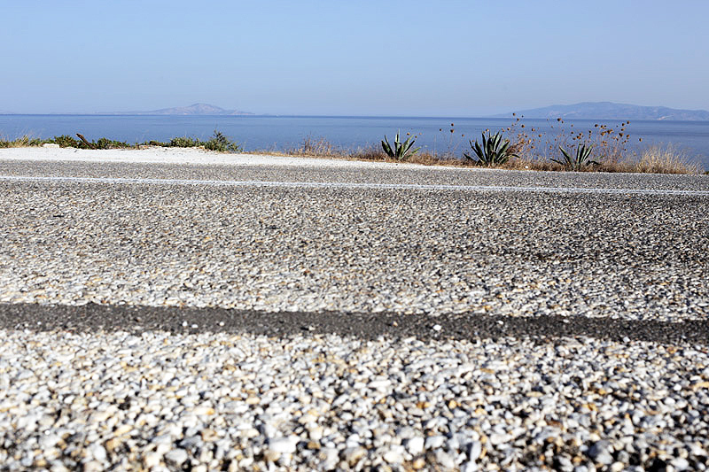 Paros, sea view from the road