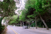 Lignano, empty streets on winter