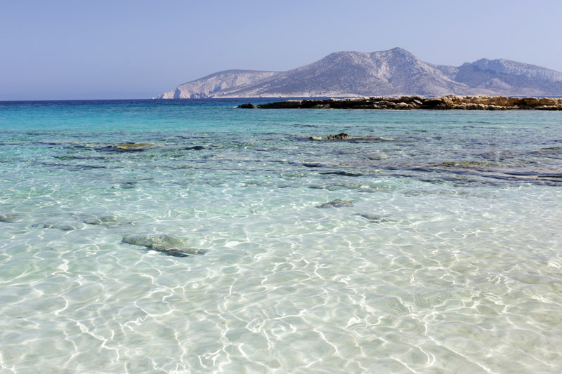 Small Cyclades, blue sea