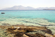 Cyclades, light blue sea, small