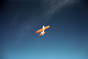 A rc plane flying near the sea - Marina di Ravenna
