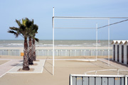 riccione adriatic beach on winter
