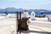 Cyclades, with houses roofs, small