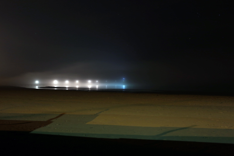 Lignano beach by night