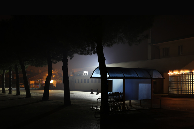 bibione inverno di notte