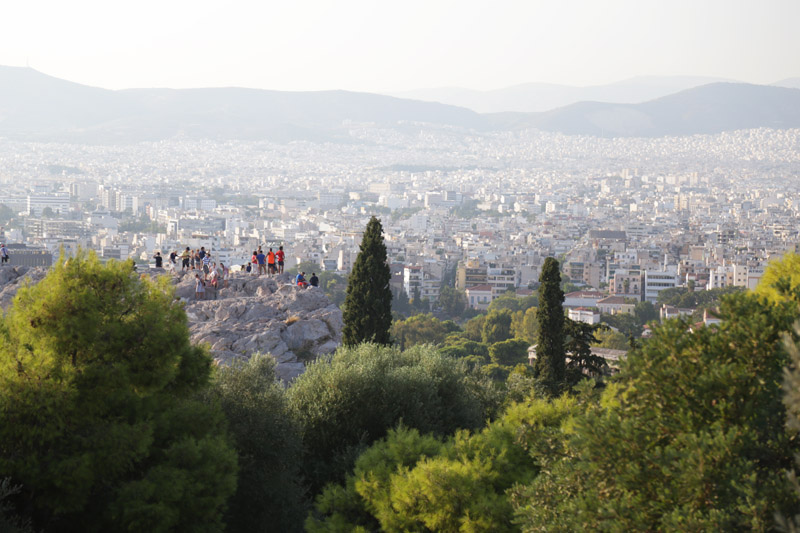 Athens, view from the Parthenon hill