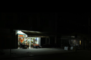 lido di savio on winter by night