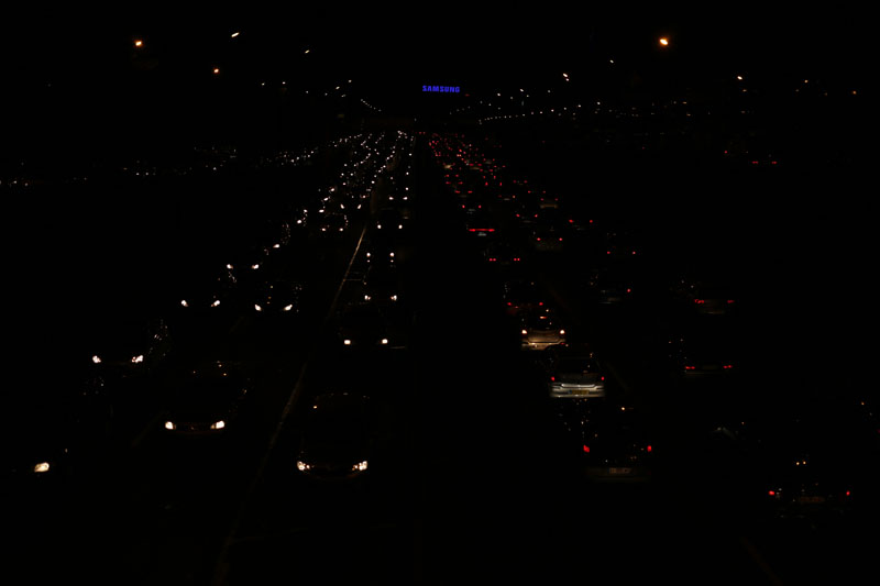 Paris - Boulevard Périphérique la nuit