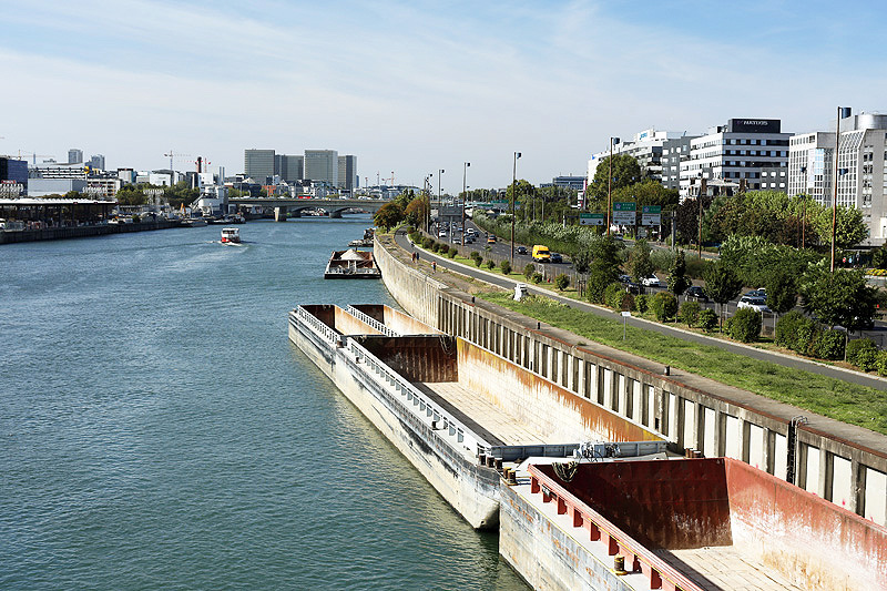 Paris - La Seine vers Ivry, l't