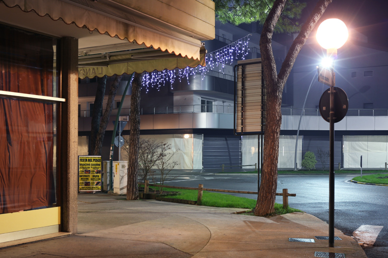 lignano sabbiadoro, night landscape