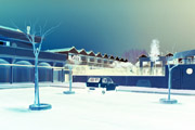 Bibione, desert night landscape