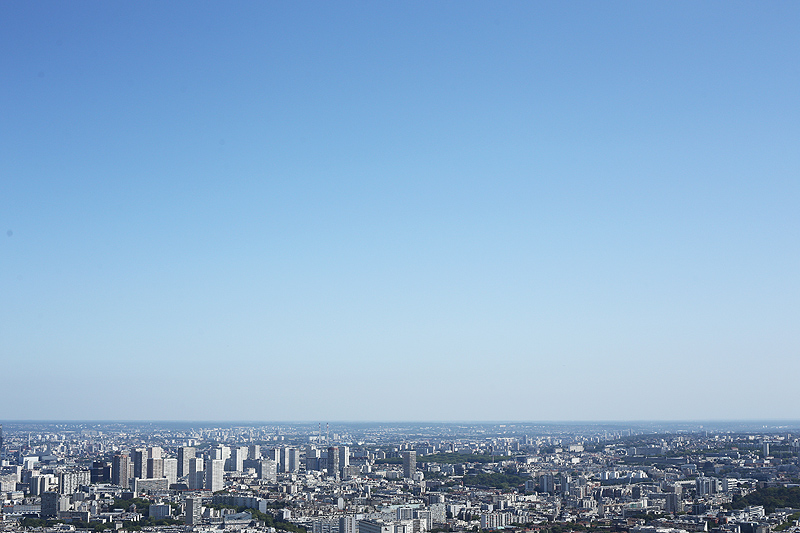Paris, panoramique sud est de paris gratteciels, architectures annes 70 et campagne