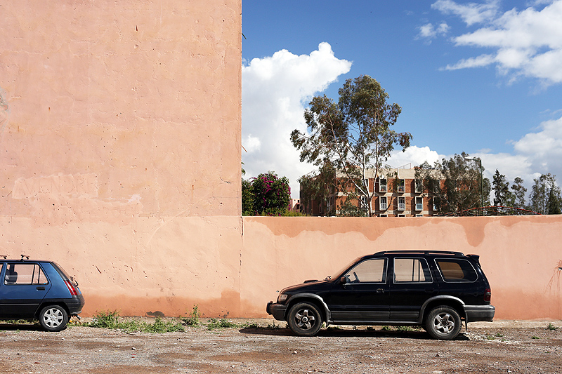 marrakesh, paesaggio della periferia