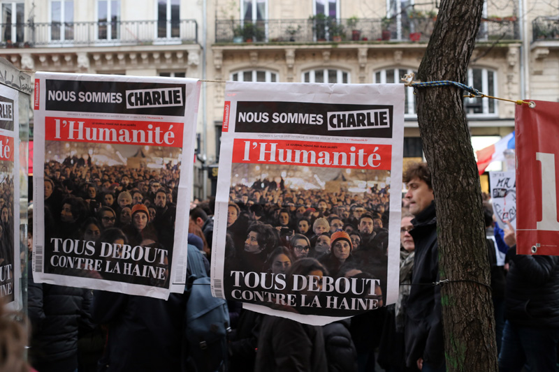 Photos marche de Paris, l'humanité
