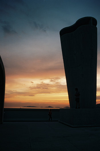 Marseille, France. On the rooftop of the Cité Radieuse (Le Corbusier, 1952)