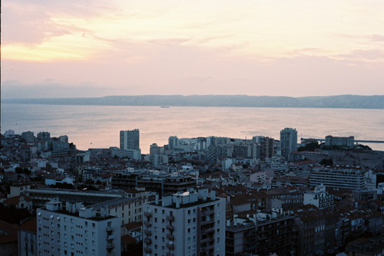 Marseille, France. From the rooftop of the Cité Radieuse by Le Corbusier