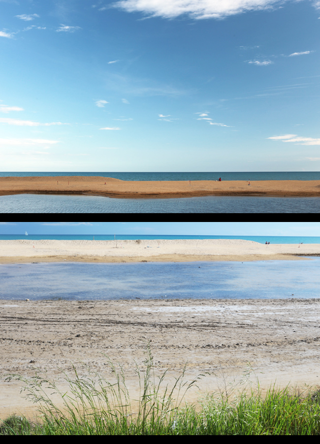 Bibione, spiaggia e cielo e lago