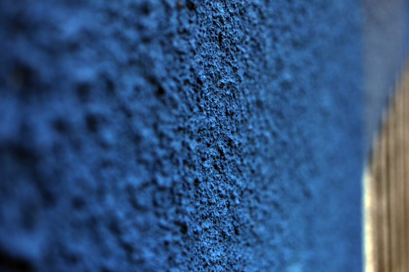 blue and gray wall