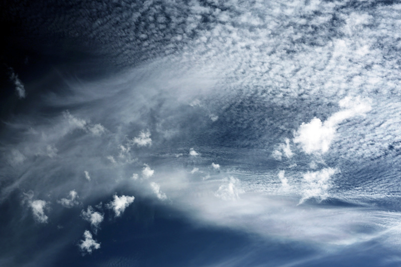cielo di ottobre che sembra il mare