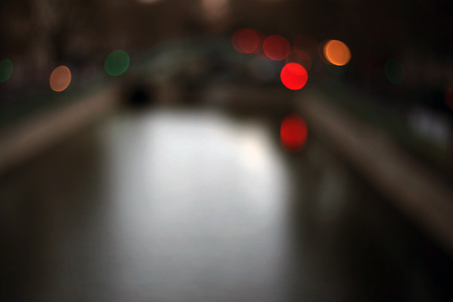 les couleurs du canal saint martin, bokeh