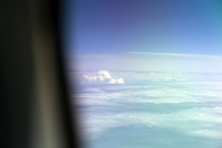 amsterdam sky view from klm airbus