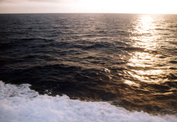 formentera ibiza. tramonto sul mare a formentera