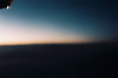 view from a plane over mediterranean